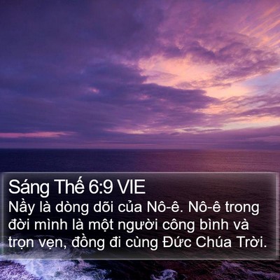 Sáng Thế 6:9 VIE Bible Verse Image