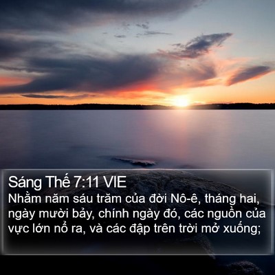 Sáng Thế 7:11 VIE Bible Verse Image