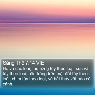 Sáng Thế 7:14 VIE Bible Verse Image