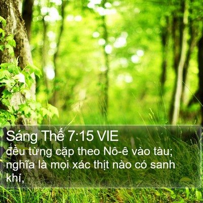 Sáng Thế 7:15 VIE Bible Verse Image