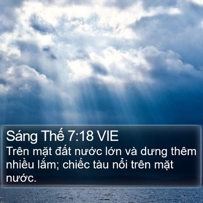Sáng Thế 7:18 VIE Bible Verse Image