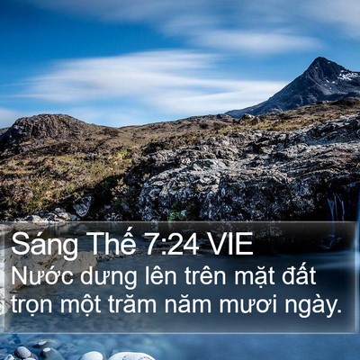 Sáng Thế 7:24 VIE Bible Verse Image