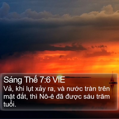 Sáng Thế 7:6 VIE Bible Verse Image