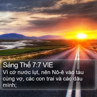 Sáng Thế 7:7 VIE Bible Verse Image