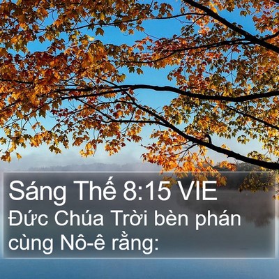 Sáng Thế 8:15 VIE Bible Verse Image