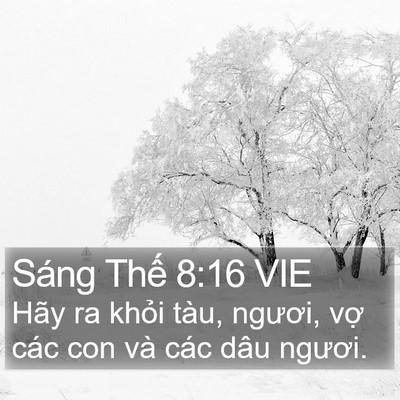 Sáng Thế 8:16 VIE Bible Verse Image