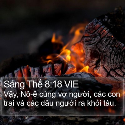Sáng Thế 8:18 VIE Bible Verse Image