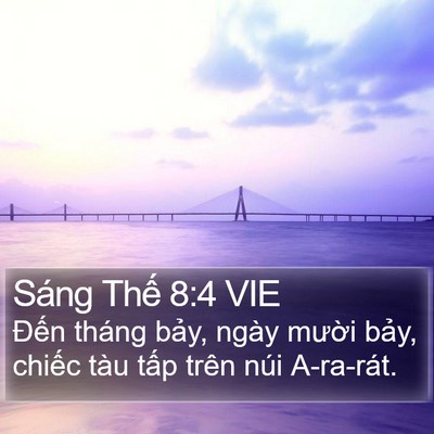 Sáng Thế 8:4 VIE Bible Verse Image