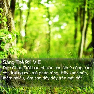 Sáng Thế 9:1 VIE Bible Verse Image