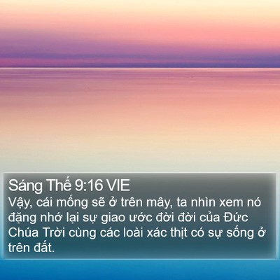 Sáng Thế 9:16 VIE Bible Verse Image