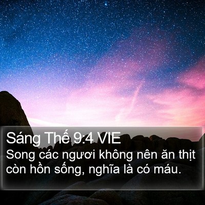 Sáng Thế 9:4 VIE Bible Verse Image
