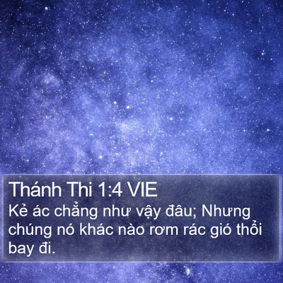 Thánh Thi 1:4 VIE Bible Verse Image