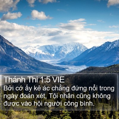 Thánh Thi 1:5 VIE Bible Verse Image