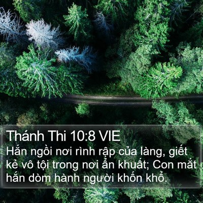 Thánh Thi 10:8 VIE Bible Verse Image