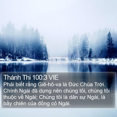 Thánh Thi 100:3 VIE Bible Verse Image