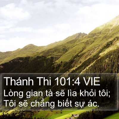 Thánh Thi 101:4 VIE Bible Verse Image