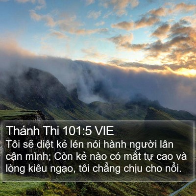 Thánh Thi 101:5 VIE Bible Verse Image