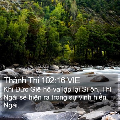 Thánh Thi 102:16 VIE Bible Verse Image