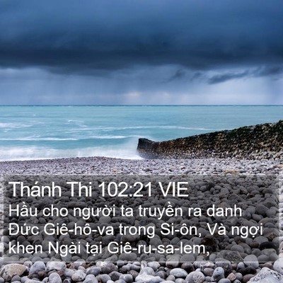 Thánh Thi 102:21 VIE Bible Verse Image