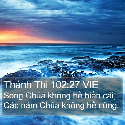 Thánh Thi 102:27 VIE Bible Verse Image