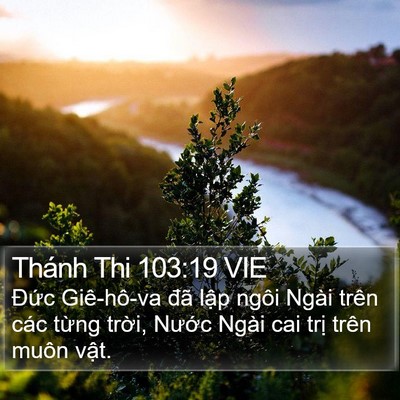Thánh Thi 103:19 VIE Bible Verse Image