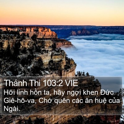 Thánh Thi 103:2 VIE Bible Verse Image