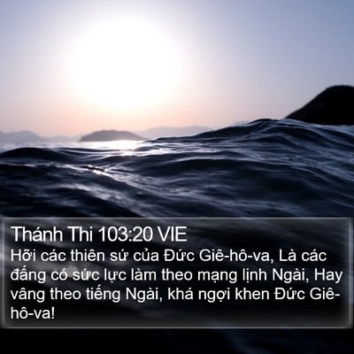 Thánh Thi 103:20 VIE Bible Verse Image