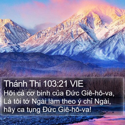 Thánh Thi 103:21 VIE Bible Verse Image