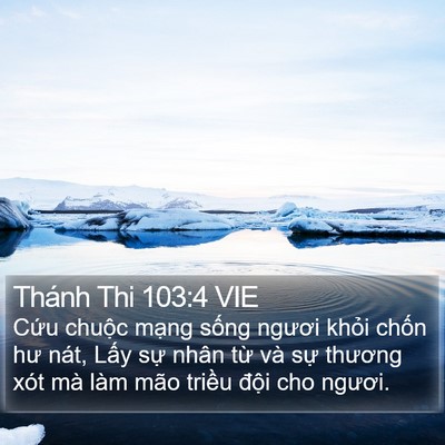Thánh Thi 103:4 VIE Bible Verse Image