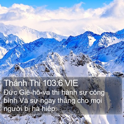 Thánh Thi 103:6 VIE Bible Verse Image