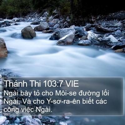 Thánh Thi 103:7 VIE Bible Verse Image