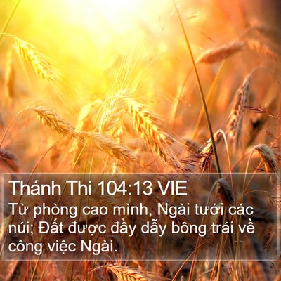 Thánh Thi 104:13 VIE Bible Verse Image