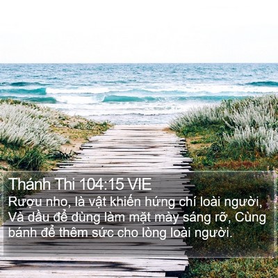 Thánh Thi 104:15 VIE Bible Verse Image