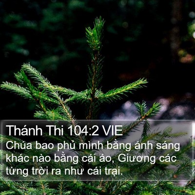 Thánh Thi 104:2 VIE Bible Verse Image