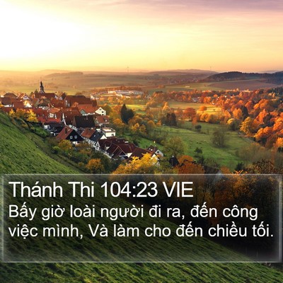 Thánh Thi 104:23 VIE Bible Verse Image