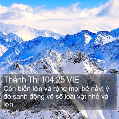 Thánh Thi 104:25 VIE Bible Verse Image