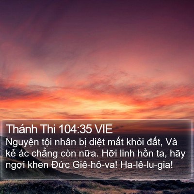 Thánh Thi 104:35 VIE Bible Verse Image