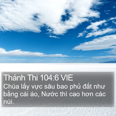 Thánh Thi 104:6 VIE Bible Verse Image
