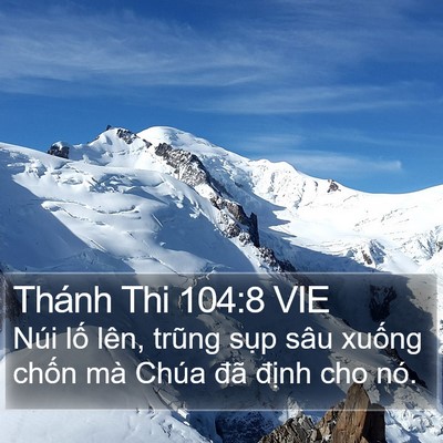 Thánh Thi 104:8 VIE Bible Verse Image