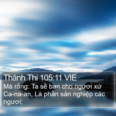 Thánh Thi 105:11 VIE Bible Verse Image