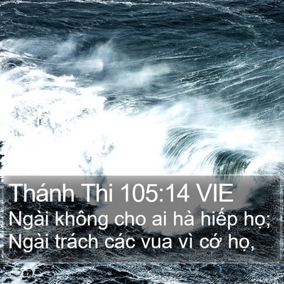 Thánh Thi 105:14 VIE Bible Verse Image