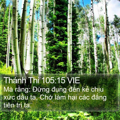 Thánh Thi 105:15 VIE Bible Verse Image