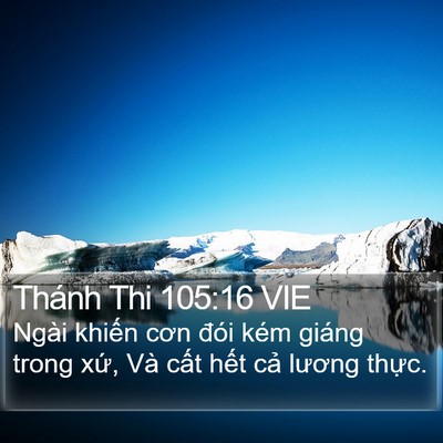 Thánh Thi 105:16 VIE Bible Verse Image