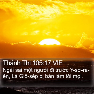 Thánh Thi 105:17 VIE Bible Verse Image