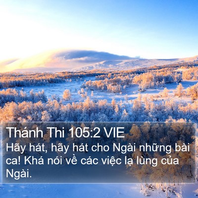 Thánh Thi 105:2 VIE Bible Verse Image