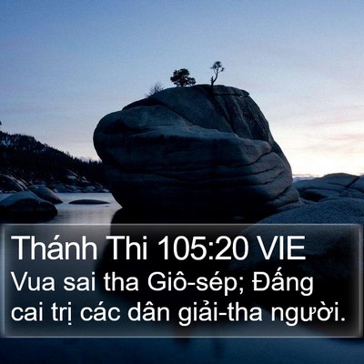 Thánh Thi 105:20 VIE Bible Verse Image