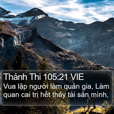 Thánh Thi 105:21 VIE Bible Verse Image