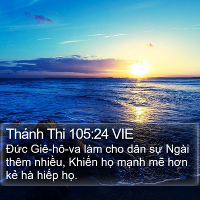 Thánh Thi 105:24 VIE Bible Verse Image