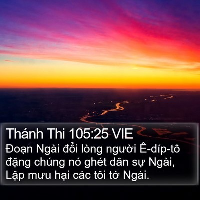 Thánh Thi 105:25 VIE Bible Verse Image
