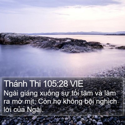 Thánh Thi 105:28 VIE Bible Verse Image